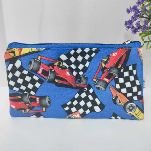 Personalized Car Printed Pencil Pouch for Kids